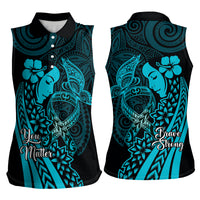 Polynesia World Ovarian Cancer Day Women Sleeveless Polo Shirt You Matter Polynesian Women LT14 - Polynesian Pride