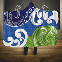 Southland New Zealand Hooded Blanket Maori Koru Flag Color LT14 - Polynesian Pride