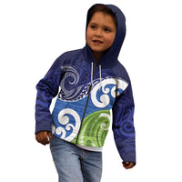 Southland New Zealand Kid Hoodie Maori Koru Flag Color LT14 - Polynesian Pride