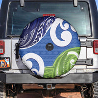 Southland New Zealand Spare Tire Cover Maori Koru Flag Color LT14 Blue - Polynesian Pride