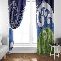 Southland New Zealand Window Curtain Maori Koru Flag Color LT14 - Polynesian Pride