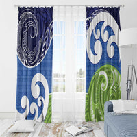Southland New Zealand Window Curtain Maori Koru Flag Color LT14 - Polynesian Pride