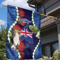 Southland Anniversary Day Garden Flag Murihiku 1861 Maori Bird Mix Pohutukawa LT14 - Polynesian Pride