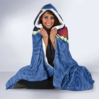 Southland Anniversary Day Hooded Blanket Murihiku 1861 Maori Bird Mix Pohutukawa LT14 - Polynesian Pride