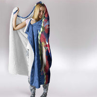 Southland Anniversary Day Hooded Blanket Murihiku 1861 Maori Bird Mix Pohutukawa LT14 - Polynesian Pride