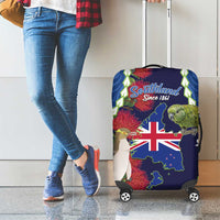 Southland Anniversary Day Luggage Cover Murihiku 1861 Maori Bird Mix Pohutukawa LT14 - Polynesian Pride