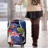 Southland Anniversary Day Luggage Cover Murihiku 1861 Maori Bird Mix Pohutukawa LT14 - Polynesian Pride