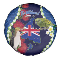 Southland Anniversary Day Spare Tire Cover Murihiku 1861 Maori Bird Mix Pohutukawa LT14 - Polynesian Pride