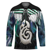 Aotearoa Korowai Motif Hockey Jersey Hei Manaia Poutama Maori Pattern - Polynesian Pride
