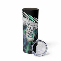 Aotearoa Korowai Motif Skinny Tumbler Hei Manaia Poutama Maori Pattern LT14 - Polynesian Pride