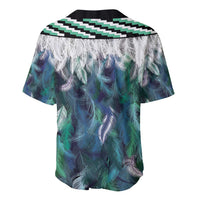 Aotearoa Korowai Motif Baseball Jersey Maori Wheku Poutama