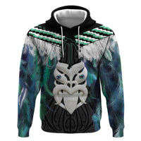 Aotearoa Korowai Motif Hoodie Maori Wheku Poutama
