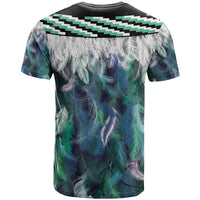 Aotearoa Korowai Motif T Shirt Maori Wheku Poutama