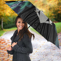 Aotearoa Korowai Motif Umbrella Maori Wheku Poutama LT14 - Polynesian Pride