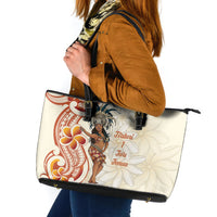 Heiva i Tahiti Leather Tote Bag Ori Tahitian Dance Tiare Maori