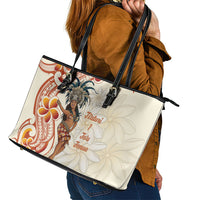 Heiva i Tahiti Leather Tote Bag Ori Tahitian Dance Tiare Maori