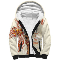Heiva i Tahiti Sherpa Hoodie Ori Tahitian Dance Tiare Maori LT14 Unisex Beige - Polynesian Pride