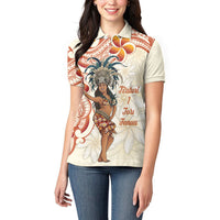 Heiva i Tahiti Women Polo Shirt Ori Tahitian Dance Tiare Maori LT14 - Polynesian Pride