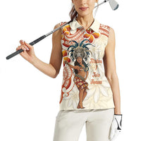 Heiva i Tahiti Women Sleeveless Polo Shirt Ori Tahitian Dance Tiare Maori LT14 - Polynesian Pride
