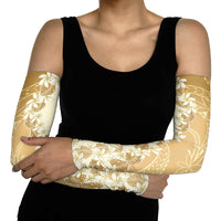 Heiva i Tahiti Arm Sleeves Tahitian Tiare Maori Cowrie Lei Brown LT14 - Polynesian Pride