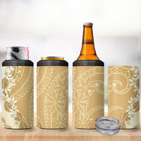 Heiva i Tahiti 4 in 1 Can Cooler Tumbler Tahitian Tiare Maori Cowrie Lei Brown LT14 - Polynesian Pride