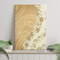 Heiva i Tahiti Canvas Wall Art Tahitian Tiare Maori Cowrie Lei Brown