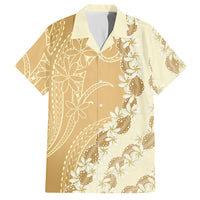 Heiva i Tahiti Hawaiian Shirt Tahitian Tiare Maori Cowrie Lei Brown LT14 Brown - Polynesian Pride