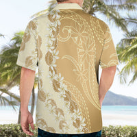 Heiva i Tahiti Hawaiian Shirt Tahitian Tiare Maori Cowrie Lei Brown LT14 - Polynesian Pride