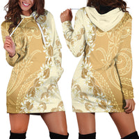 Heiva i Tahiti Hoodie Dress Tahitian Tiare Maori Cowrie Lei Brown LT14 - Polynesian Pride