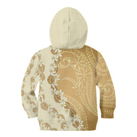 Heiva i Tahiti Kid Hoodie Tahitian Tiare Maori Cowrie Lei Brown LT14 - Polynesian Pride