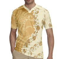 Heiva i Tahiti Rugby Jersey Tahitian Tiare Maori Cowrie Lei Brown LT14 - Polynesian Pride