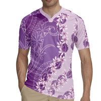 Heiva i Tahiti Rugby Jersey Tahitian Tiare Maori Cowrie Lei Purple LT14 - Polynesian Pride