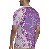 Heiva i Tahiti Rugby Jersey Tahitian Tiare Maori Cowrie Lei Purple LT14 - Polynesian Pride