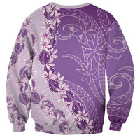 Heiva i Tahiti Sweatshirt Tahitian Tiare Maori Cowrie Lei Purple LT14 - Polynesian Pride