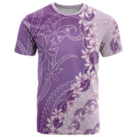 Heiva i Tahiti T Shirt Tahitian Tiare Maori Cowrie Lei Purple LT14 Purple - Polynesian Pride