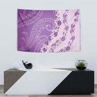 Heiva i Tahiti Tapestry Tahitian Tiare Maori Cowrie Lei Purple LT14 - Polynesian Pride