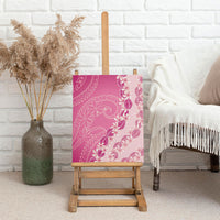 Heiva i Tahiti Canvas Wall Art Tahitian Tiare Maori Cowrie Lei Pink