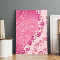 Heiva i Tahiti Canvas Wall Art Tahitian Tiare Maori Cowrie Lei Pink