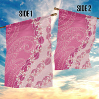 Heiva i Tahiti Garden Flag Tahitian Tiare Maori Cowrie Lei Pink LT14 - Polynesian Pride