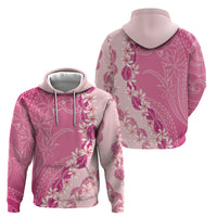 Heiva i Tahiti Hoodie Tahitian Tiare Maori Cowrie Lei Pink LT14 - Polynesian Pride
