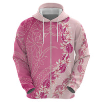 Heiva i Tahiti Hoodie Tahitian Tiare Maori Cowrie Lei Pink LT14 - Polynesian Pride