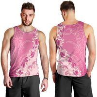 Heiva i Tahiti Men Tank Top Tahitian Tiare Maori Cowrie Lei Pink LT14 - Polynesian Pride