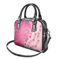 Heiva i Tahiti Shoulder Handbag Tahitian Tiare Maori Cowrie Lei Pink