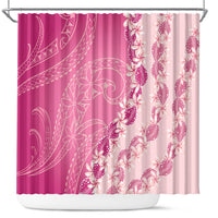 Heiva i Tahiti Shower Curtain Tahitian Tiare Maori Cowrie Lei Pink LT14 Pink - Polynesian Pride