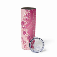 Heiva i Tahiti Skinny Tumbler Tahitian Tiare Maori Cowrie Lei Pink LT14 - Polynesian Pride