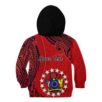 Personalised 20 July Atiu Island Gospel Day Kid Hoodie Cook Islands Tribal Pattern LT14 - Polynesian Pride