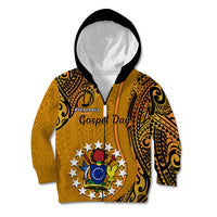 15 August Rakahanga Island Gospel Day Kid Hoodie Cook Islands Tribal Pattern LT14 - Polynesian Pride