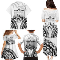 Fiji Tapa Rugby Family Matching Puletasi and Hawaiian Shirt Cibi Dance With Fijian Pattern LT14 - Polynesian Pride