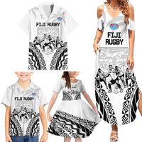 Fiji Tapa Rugby Family Matching Summer Maxi Dress and Hawaiian Shirt Cibi Dance With Fijian Pattern LT14 - Polynesian Pride