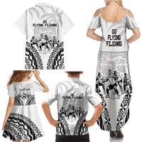 Fiji Tapa Rugby Family Matching Summer Maxi Dress and Hawaiian Shirt Cibi Dance With Fijian Pattern LT14 - Polynesian Pride